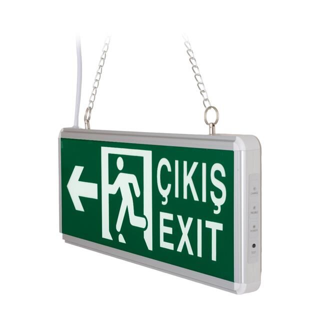 ZMR ZMR-670/Y.01 3W Sağ-Sol Yön Acil Çıkış Yönlendirme Tabelası - Lambası (38X30X36mm)
