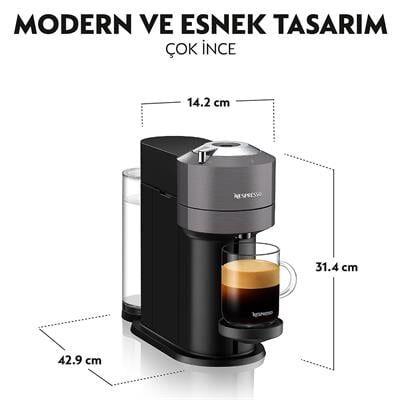 Nespresso Vertuo Next C Matt Black Kapsül Kahve Makinesi