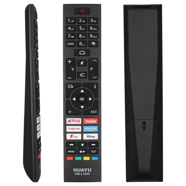RM-L1840 Vestel Netflix Youtube Prime Video Google Play Disney+ Tuşlu LCD Led TV Kumanda