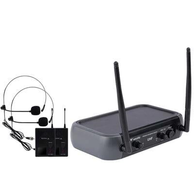 Westa WM-102T 1 Alıcı + 2 Yaka (Lavalier) Kablosuz Uhf Mikrofon Seti