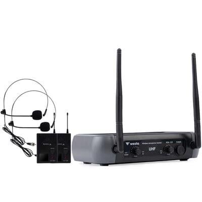 Westa WM-102T 1 Alıcı + 2 Yaka (Lavalier) Kablosuz Uhf Mikrofon Seti