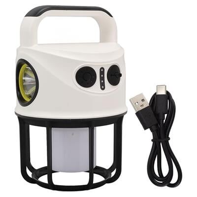 Powermaster CH-22025 Çift Işıklı Kamp Lambası El Feneri PowerBank Özellikli (Gün Işığı - Beyaz)