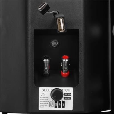 MagicVoice F-LHY4S 4'' (10 CM) Hat Trafolu Duvar Tipi Sütun Hoparlör (10W RMS / 150W Peak - MP3 USB Uyumlu) - Siyah