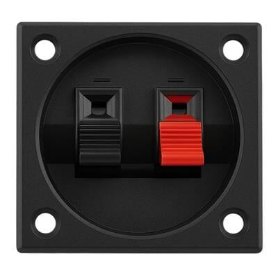 PowerMaster IC-249A İkili Kare Hoparlör Terminali Soketi Yaylı Tip 2'li 55x55mm