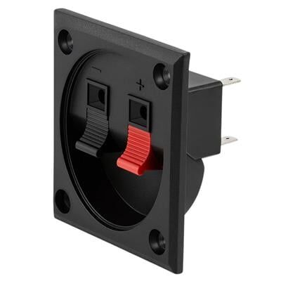 PowerMaster IC-249A İkili Kare Hoparlör Terminali Soketi Yaylı Tip 2'li 55x55mm