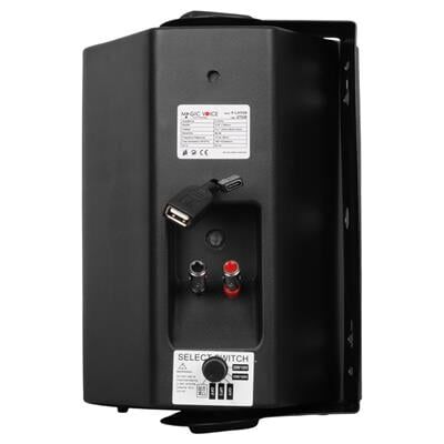 MagicVoice F-LHY5S 5.25'' (13.5 CM) Hat Trafolu Duvar Tipi Sütun Hoparlör (20W RMS / 180W Peak - MP3 USB Uyumlu) - Siyah