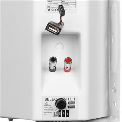 MagicVoice F-LHY5S 5.25'' (13.5 CM) Hat Trafolu Duvar Tipi Sütun Hoparlör (20W RMS / 180W Peak - MP3 USB Uyumlu) - Beyaz