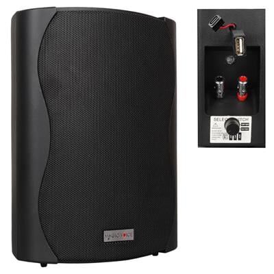 MagicVoice F-LHY6.5S 6.5'' (16 CM) Hat Trafolu Duvar Tipi Sütun Hoparlör (30W RMS / 200W Peak - MP3 USB Uyumlu) - Siyah