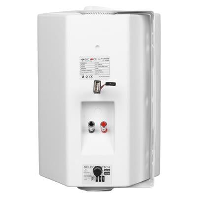 MagicVoice F-LHY6.5S 6.5'' (16 CM) Hat Trafolu Duvar Tipi Sütun Hoparlör (30W RMS / 200W Peak - MP3 USB Uyumlu) - Beyaz