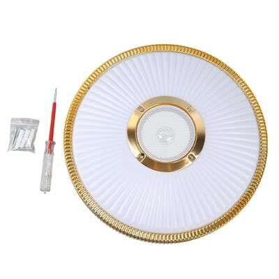 Powermaster PM-27332 Beyaz 34*8.5 Cm 24 Watt Bluetooth Hoparlörlü Tavan Aydınlatma (AL-BL300) Tornavida Hediyeli