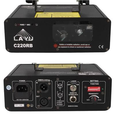 Layu C220RB Kırmızı-Mavi Çift Renk Beam Efekt Lazeri