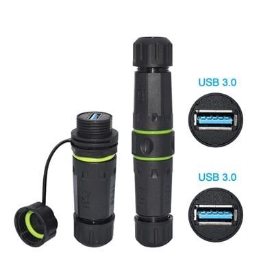 PowerMaster PM-24598 Dişi - Dişi IP68 Su Geçirmez 3.0 USB-A Konnektör