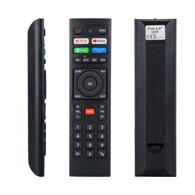 Telenova Netflıx - Youtube - Spotify - Prime Video Tuşlu Ses Komutsuz Lcd Led TV Kumanda