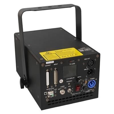Layu AC-03RGB 3 Watt RGB Lazer 25Kpps Double Safety Design SD Card DMX ILDA Analog