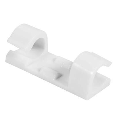 Powermaster 3M Yapışkanlı 20'li Beyaz Kablo Sabitleyici Düzenleyici Klips