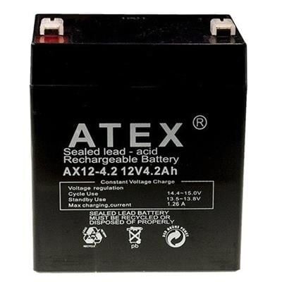 Atex AX12-4.2 12 Volt 4.2 Amper Kuru Akü (90x70x101 Mm)