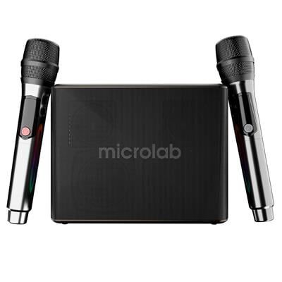 Microlab M60 Vega 100W RGB 2 Adet Kablosuz Mikrofonlu Bluetooth Karaoke Hoparlör (15.000mAh Batarya)