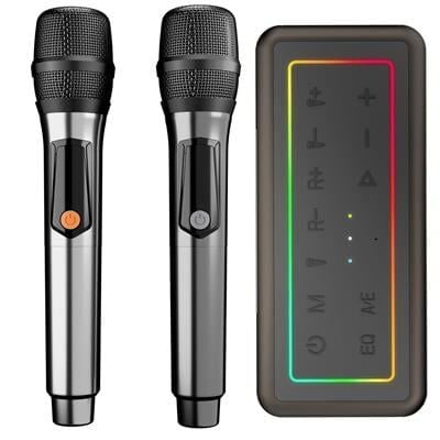 Microlab M60 Vega 100W RGB 2 Adet Kablosuz Mikrofonlu Bluetooth Karaoke Hoparlör (15.000mAh Batarya)