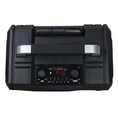 Shile SL-2017 50 Watt Taşınabilir Seyyar Aktif Amfi Hoparlör Kablosuz EL + Yaka Mikrofonlu USB+SD+BT Kumandalı