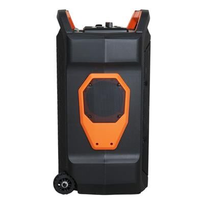 Shile SL-10 120 Watt Taşınabilir Seyyar Amfi Hoparlör Kablosuz 1 EL + 1 Yaka Mikrofonlu Kumandalı USB+SD+BT