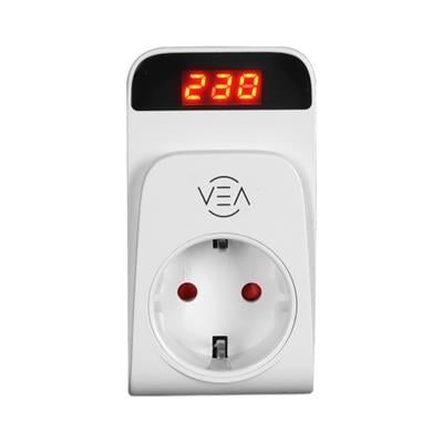 Vea VE-25530 15A 3520W Tekli Dijital Göstergeli Akım Korumalı Priz Aşırı Yüksek Gerilim