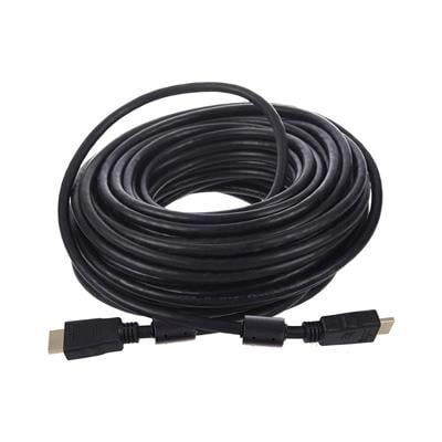 Fully G-507FS Plastik Düz Siyah 20 Metre Gold Poşetli Hdmi Kablo