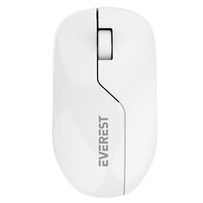 Everest SMW-973 USB Beyaz-Mavi 2.4Ghz 1200DPI Kablosuz Optik Mouse 5 Metre Menzilli