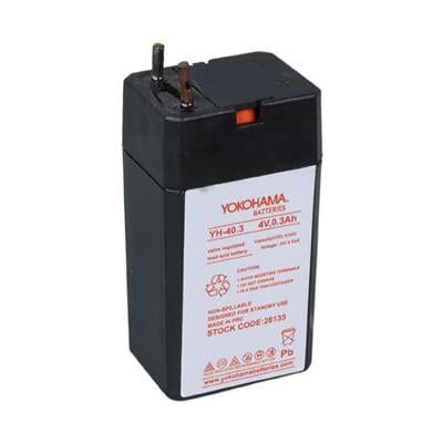 Yokohama YH-40.3 4 Volt - 0.3 Amper Akü (25.5x19.5x48 mm)