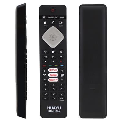 Huayu Philips RM-L1660 RC4498 RC4501 YKF291-003 Netflix-Youtube-Rakuten Tv Tuşlu Lcd Led Tv Kumanda (Ses Komutsuz)