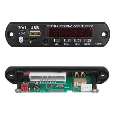PowerMaster M515 Oto Teyp Dijital Player Board USB/AUX/SD/FM/Bluetooth Kumandalı Mikrofonsuz Oto Teyp Çevirici (12V-500MA)