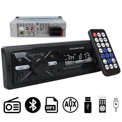 Carstar CS-960 Çift USB/SD/FM/AUX/Bluetooth Kumandalı Oto Teyp 4X60 Watt