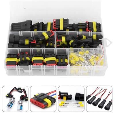 PowerMaster PM-28532 HID JST Konnektör Seti Oto Elektrik Kablo Soketleri Su Geçirmez 352 Parça
