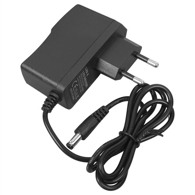 Powermaster PM-8118 12 Volt - 1 Amper 5.5*2.5 Mm Uçlu Plastik Kasa Priz Tipi Adaptör