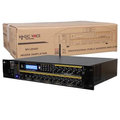 MagicVoice MV-26490 250 Watt USB/MP3/Bluetooth 6 Bölgeli Hat Trafolu Mixer Amfi