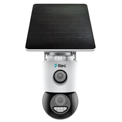 Ttec SLR-3320S-MH/SL-4G 3+3 MP Çift Kameralı Solar Panelli Sesli Gece Renkli Sim Kart Destekli 4G PTZ IP Kamera