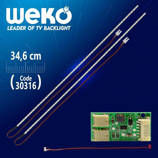 17'' inç 57 Ledli 34 Cm Universal Monitör E-Led Takımı
