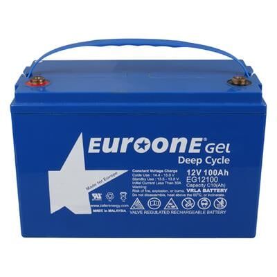 Euroone EG12100 12 Volt 100 Amper Deep Cycle Jel Akü