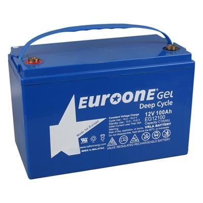 Euroone EG12100 12 Volt 100 Amper Deep Cycle Jel Akü