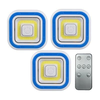 Powermaster PM-6936 Cob Ledli Pilli Uzaktan Kumandalı Üçlü Lamba