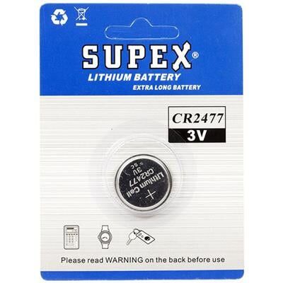Supex CR2477 3 Volt Lityum Pil Tekli
