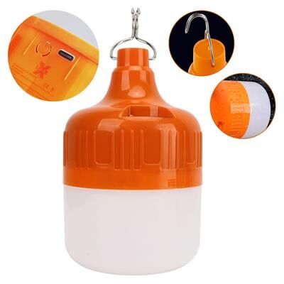 Ledx LN-OR20G 20 Watt TYPE-C Şarjlı Taşınabilir Asma Kancalı Kamp Çadır Lambası 6500K 1200mAh 3 Modlu ABS Malzeme