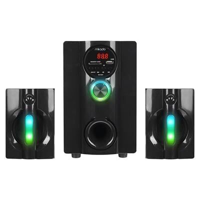 Mikado MD-95BT 20W Siyah Multimedya FM/BT/SD/USB Speaker Hoparlör 2+1 Ses Sistemi