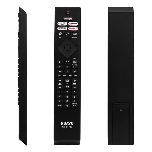 Huayu Philips RM-L1760 Ambilight-Netflix-Prime Video-Youtube-Rakuten Tv Tuşlu Led Tv Kumanda