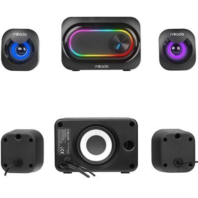 Mikado MD-511 5W+3W×2 USB RGB Ledli 2+1 Gaming Speaker Hoparlör