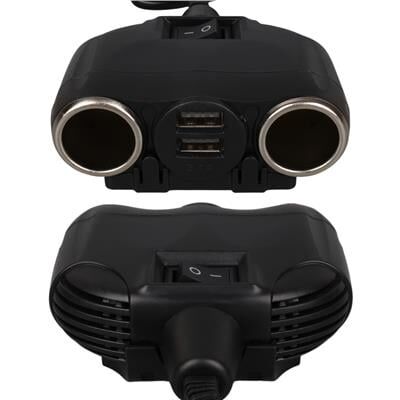 Olesson 1630 12-24V Çift USB Girişli 120W 80cm Kablolu 2'LI Araç Çakmak Çoklayıcı