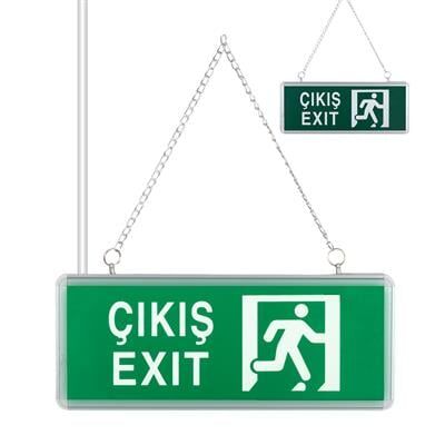 ZMR ZMR-670/Y.00 3W Tek Yön Acil Çıkış Yönlendirme Tabelası - Lambası (38X30X36mm)