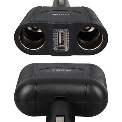 Olesson 1646 12-24V Tek USB Girişli 100W Çiftli Araç Çakmak Çoklayıcı