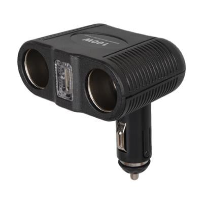 Olesson 1646 12-24V Tek USB Girişli 100W Çiftli Araç Çakmak Çoklayıcı