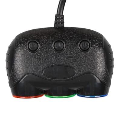 Olesson 1633 12-24V Tek USB Girişli 120W 80cm Kablolu Dijital Voltaj Ekranlı 3'lü Araç Çakmak Çoklayıcı