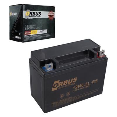 Orbus 12N6.5L-BS 12V 6.5A Motosiklet Aküsü (139 X 66 X 100 MM) (2.05Kg)